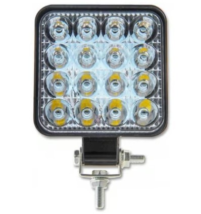 48W LED arbejdslampe - Bil, lastbil, traktor, trailer, udrykningskøretøjer, kold hvid, 12V / 24V