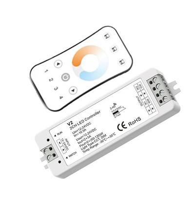 LEDlife rWave CCT controller med fjernbetjening - 12V (120W), 24V (240W)