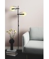 Outlet: Halo Design - D.C gulvlampe 2L  Ø18 E27,  Opalic m. eg-Sort