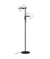 Outlet: Halo Design - D.C gulvlampe 2L  Ø18 E27,  Opalic m. eg-Sort