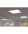 60x60 LED panel, 30W - Højde:8mm, RA90, DALI / push dæmpbar, UGR19, hvid kant