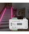 2x5m 16W Trappe RGB LED stripsæt - 24V DC, IP30, Med sensor