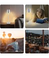 Opladelig LED bordlampe Inde/ude - Grå, touch dæmpbar, CCT, IP54 udendørs