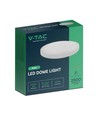 24W LED loftslampe - Ø29,5cm, Højde: 5,5cm, hvid kant