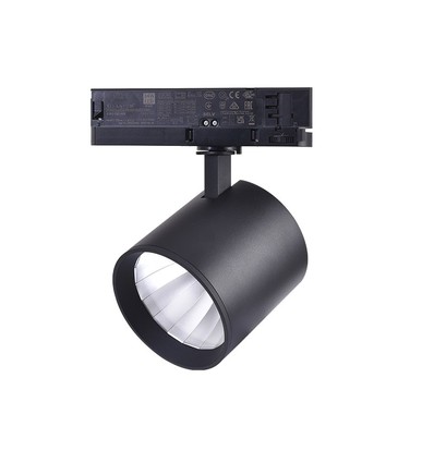 LEDlife 30W sort skinnespot - 175 lm/W, RA 90, 38 grader, 3-faset