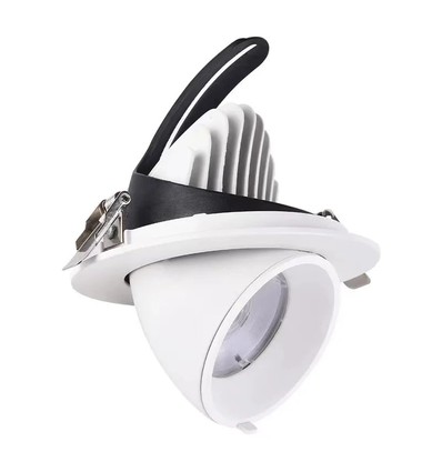 30W Ø16,5cm Downlight - Hul: Ø15 cm, Mål: Ø16,5 cm, 4100lm, Justerbar vinkel