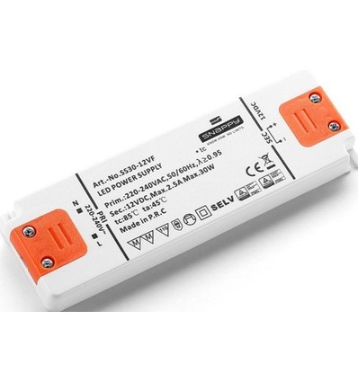 Snappy 50W / 12V DC strømforsyning - 4.17A, IP20 indendørs