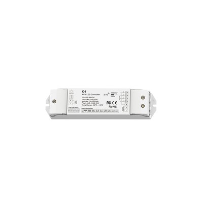 LEDlife rWave 21W 4-kanals driver - 12/24V input, 150-500mA, 10-42V, aflastning i begge ender