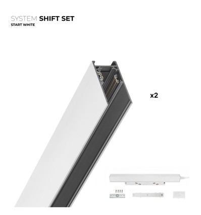 Outlet: SHIFT Start sæt - 2 meter komplet, Hvid