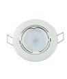 Downlight kit uden lyskilde - Hul: Ø7,4 cm, Mål: Ø8,2 cm, Hvid, vælg MR16 eller GU10 fatning