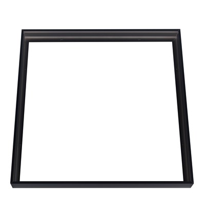 Ramme til 60x60 LED panel, sort - Hurtig skrueløs samlesæt, sort kant