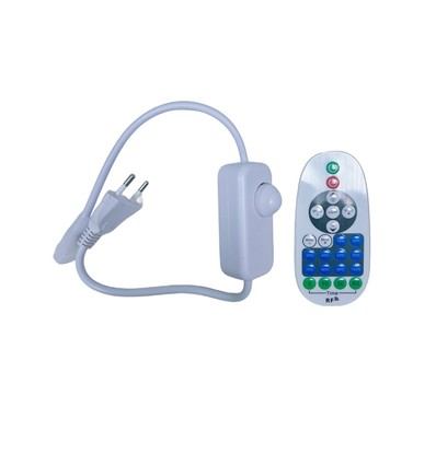 Ledningsdæmper - Inkl. endeprop og fjernbetjening, til 230V Neon COB, maks. 40 m