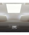 60x60 LED panel, 36W - Højde:33mm, Hvid kant