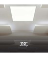 V-Tac 60x60 bagbelyst LED panel - 36W, hvid kant