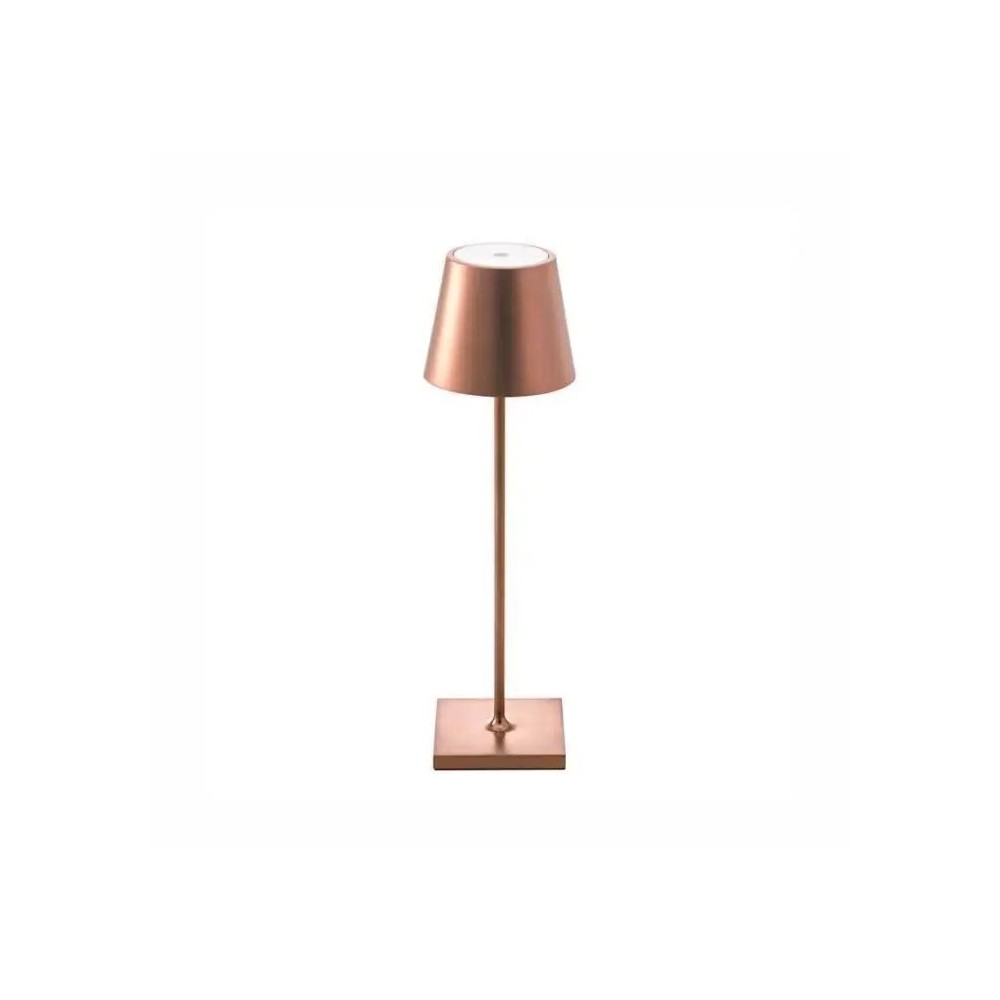 Opladelig LED bordlampe Inde/ude - Bronze, IP54 udendørs, touch dæmpbar - Dæmpbar : Dæmpbar, Farve : Bronze