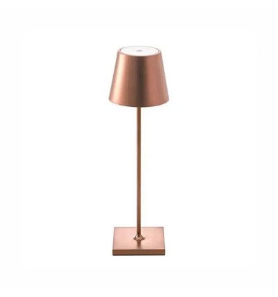 Opladelig LED bordlampe Inde/ude - Bronze, IP54 udendørs, touch dæmpbar