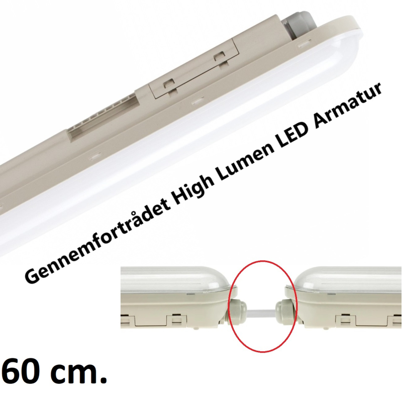 Billede af Limea LED Armatur På 25W i 4000K, 160LM/W, IP65, 230V - 60 cm.