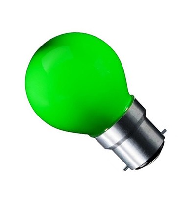 CARNI1.8 LED pære - 1,8W, grøn, 230V, B22