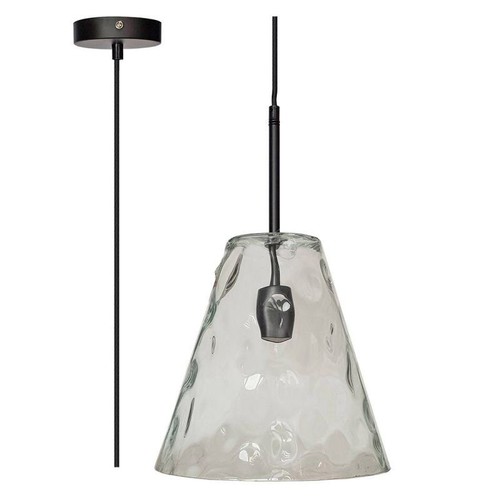 V-Tac moderne pendellampe - Kegleformet glas, Ø27 cm, E27