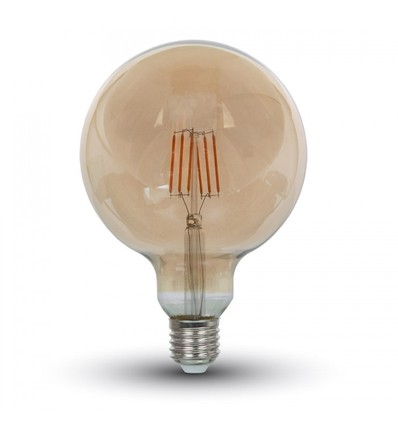 E27 6W LED globepære - Kultråd, Ø12,5 cm, Ekstra varm hvid, 2200K