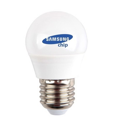 E27 4,5W LED kronepære - G45, Samsung LED chip