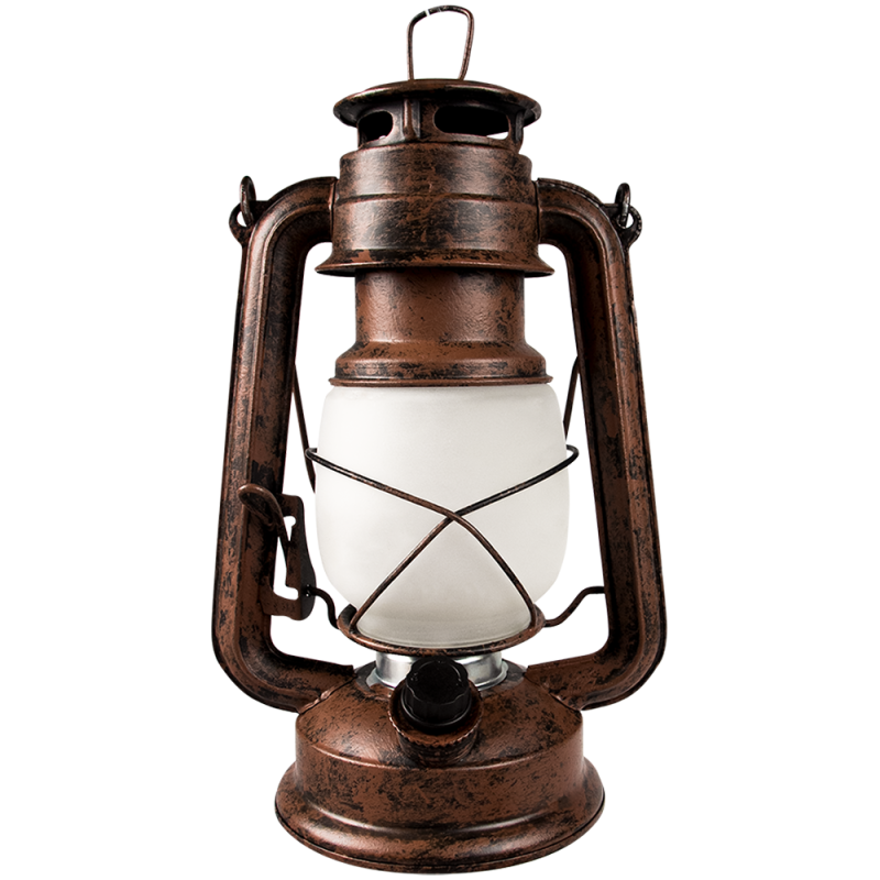Rustik flagermuslampe med realistisk flamme effekt - Dæmpbar
