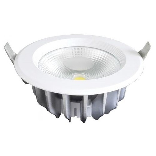 Restsalg: V-Tac 10W LED indbygningsspot - Hul: Ø12 cm, Mål: Ø13.5 cm, 230V