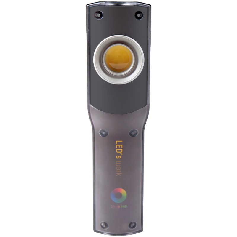 Se ColorPro opladelig inspektionslampe + UV (395 NM) Ra96 10W 800Lm IP54 hos detLED