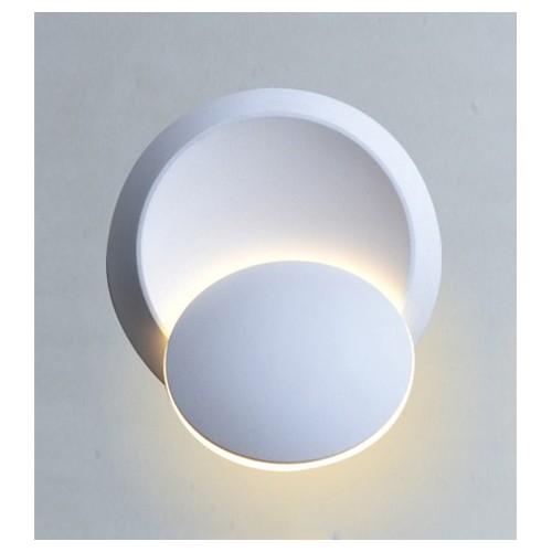 5W LED hvid væglampe - IP20 indendørs, Rund, roterbar, inkl. lyskilde