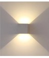 5W LED væglampe - IP65 udendørs, Firkantet, grå, justerbar spredning, inkl. lyskilde