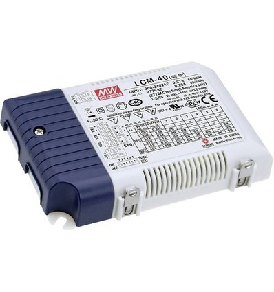 Meanwell LCM-40DA DALI dæmpbar driver til LED panel - Med Dali interface + push dim, passer til vores 29W LED paneler