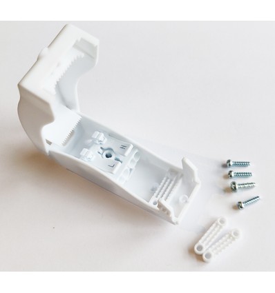 Hvid samleboks med quickconnector - IP20 indendørs, 2-pol, aflastning