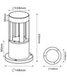 V-Tac 10W LED havelampe - Sort, 25 cm, IP65, 230V