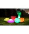 V-Tac RGB LED potteskjuler - Genopladelig, med fjernbetjening, 28x28x29 cm