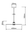 Restsalg: V-Tac metal pendellampe - Mat gylden, E27