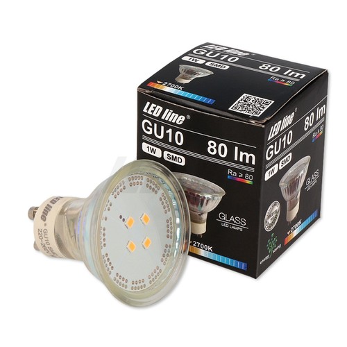 Grøn LED spot - 1W, 230V, GU10