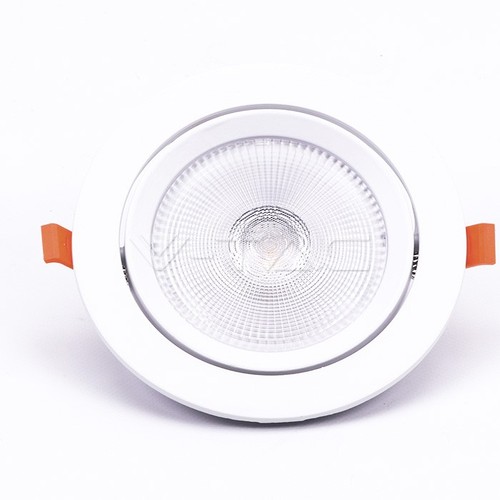 20W Ø17cm LED spotlight - Hul: Ø14,5 cm, Mål: Ø17 cm, 3 cm høj, Samsung LED chip