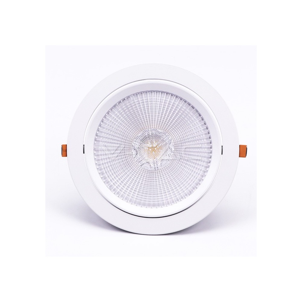 V-Tac 30W LED spotlight - Hul: Ø19,5 cm, Mål: Ø22,5 cm, 3 cm høj, Samsung LED chip, 230V - Dæmpbar : Ikke dæmpbar, Kulør : Neutral