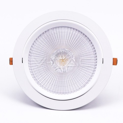 30W Ø22,5cm LED spotlight - Hul: Ø19,5 cm, Mål: Ø22,5 cm, 3 cm høj, Samsung LED chip