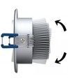 Outlet: 3W indbygningsspot - Hul: Ø6,6 cm, Mål: Ø8 cm, 4 cm høj, 24V