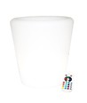 V-Tac RGB LED potteskjuler - Genopladelig, med fjernbetjening, 28x28x29 cm