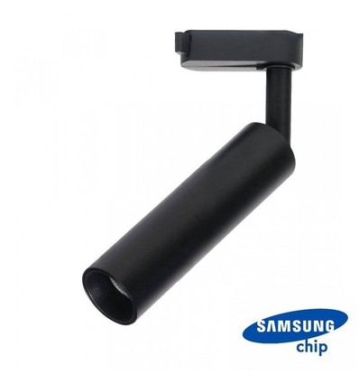 Restsalg: V-Tac sort skinnespot 7W - Samsung LED chip, 3-faset