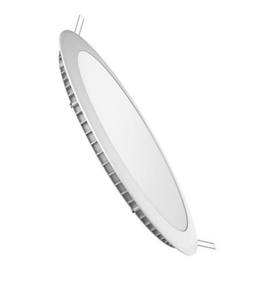 18W Ø22,5cm LED indbygningspanel - Hul: Ø21 cm, Mål: Ø22,5 cm