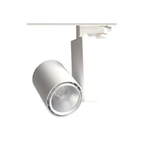 30W 1-fase skinnespot - 60 grader, 3000K, Citizen LED chip, 1F2W