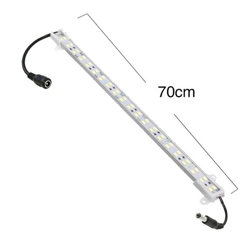 Trappe aluprofil med LED strip - 70 cm, 4W, 24V, IP65, med stik