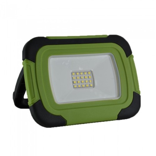 10W Genopladelig LED projektør - 12V, Arbejdslampe, transportabel, udendørs