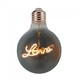 V-Tac 5W LED Love globepære - Kultråd, Ø12,5cm, ekstra varm hvid, E27