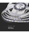 V-Tac 4,8W/m LED strip - 5m, IP20, 30 LED pr. meter