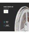 5m 4,2W/m stænktæt LED strip - 12V DC, IP65, 60 LED pr. meter