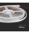 5m 4,2W/m stænktæt LED strip - 12V DC, IP65, 60 LED pr. meter